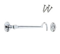 Keypak Chrome Cabin Hook Traditional Style Door Security Latch 150mm