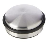 Keypak Door Weight, 1.2Kg Heavy-Duty Door Stop In Satin Nickel, 10Cm