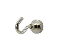 keypak EverHang Magnetic Hooks Silver 15x19mm Pack of 10 - Strong 51N Neodymium Steel Hooks for Home, Kitchen, Garage & Workshop Organisation, Heavy Duty Hanging and Storage Solution