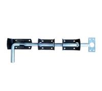 Keypak Garage Door Security Bolt, 300mm Extended Length, Black/Galvanized, Lock Kit