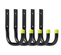 Keypak Garage Hooks 11Cm, 30Kg Load Per Hook, For Storing Diy & Garden Tools, Bikes, Shed Storage, (Pack Of 5)