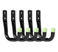 Keypak Garage Hooks Small 7Cm Hooks For Storing Diy Tools & Garden Tools, Shed Storage, 30Kg Load Per Hook (Pack Of 5)
