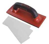 Keypak Hand Sander Block With 3 Sanding Sheets - Wood & Wall Sanding Tool - Fine, Medium, Coarse Pads Included