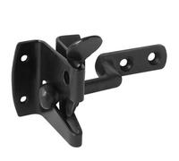 Keypak Heavy Duty Auto Gate Door Field Latch 50mm Self-Closing Lock For Wooden Garden Gate Barn Shed Door, Fixings Included, Black