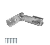 Keypak Heavy Duty Galvanised Swivel Hasp And Staple 125mm 5 Inch Zinc Locking Bar Garden Gate, Shed Door Latch Security Padlock