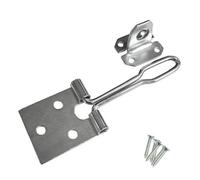 Keypak Heavy Duty Zinc Cabinet Wire Hasp And Staple (100mm 4 Inch) Gate Shed Door Window For Lock Toolbox Garage Security