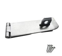Keypak Heavy Duty Zinc Safety Hasp & Staple (115mm 4.5 Inch) Gate Clasp Security Lock, Shed Door, Cabinet Door Latch