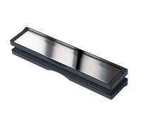 Keypak Letterplate 12-Inch, Black Frame/chrome Flap,draught Excluder For 20-40mm Door Thickness-Fixing Included