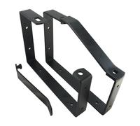 Keypak Lockable Ladder Rack Brackets (2 Pack) - Heavy Duty Wall & Ceiling Storage Hooks with Locking Bar for Ladders, Bikes & Tools - Garage & Shed Organiser