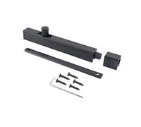 Keypak Modern Door Lock Bolt 125mm Black - Heavy-Duty Slide Barrel Gate & Shed Latch For Bathroom & Internal Doors