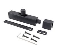 Keypak Modern Thin Door Bolt 75mm Black - Slide Barrel Lock Latch For Internal Door, Shed, Bathroom, Toilet, Gate, Privacy Lock