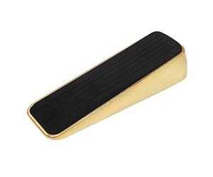 Keypak Premium Door Stopper, Brass, 12cm Non-Slip Door Stop Holder | Solid rubber base with durable metal, Door Wedge Suitable for 1-2.5cm Gaps