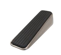 Keypak Premium Door Stopper, Decorative Rubber & Satin Nickel, Heavy-Duty Non-Slip Door Stop Holder