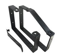Keypak ST0555B 2 Pack Universal Lockable Wall Ladder Rack Brackets Secure Storage, Black, 170 x 235 x 30 mm