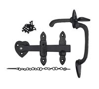 Select Sport Gate Latch Suffolk Thumb Lever Locking Pin Double-Sided Antique Black 11.5x20x4.5cm