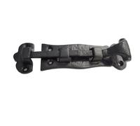 Keypak Tower Bolt, 125mm, Antique Black Traditional Security Lock | for Shed Doors & Wooden Gates, Outdoor & Indoor Use, Black Wrought Iron Decorative Tower Bolt Ornate Gate Closure