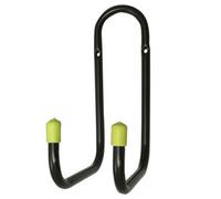 Keypak Utility Double Hook, 16Cm, Black-Yellow, 50Kg Capacity, Rust Resistant, Wall-Mounted For Garage (1Pk)
