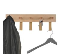 keypak Wall Mounted Coat Rack 5 Strap Hook Nordic Scandi Wood Hanger