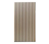 Keypak Wall Panel 120cm x 60cm, Acoustic Wooden Panelling Slats, Light Oak