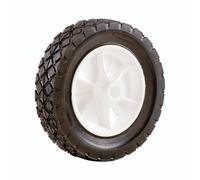 Keypak Wheel-Punct/proof Tyre - White Plastic Hub 175mm