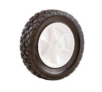 Keypak Wheel-Punct/proof Tyre - White Plastic Hub 200mm