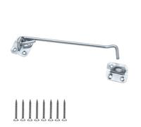 Keypak Wire Cabin Hook Traditional Style Door Gate Security Hardware Window Locks & Latches Finish and Installation Kit (Zinc, (L)200mm)