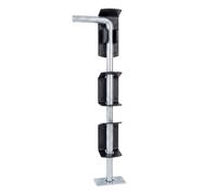 Keypak Wooden Gate Drop Bolt 300mm - Black & Galvanised Metal Lock | Heavy Duty 12" Garage & Shed Doors Drop Down Lock, Outdoor Extended Length Slide Bolt, Surface Mounted