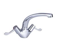 KeyPlumb Contract Lever Kitchen Sink Mixer Tap Chrome Swivel Spout