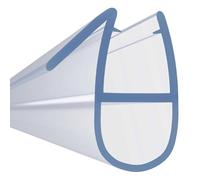 Keyplumb Shower Seal Strip 90cm Bubble Shaped 4-6mm Thick Door 3-7mm Gap