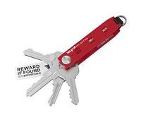 Keyport Pivot 2.0 Key Organizer - Modular EDC Keychain with KeyportID Lost & Found (Red)