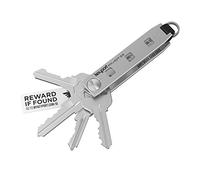 Keyport Pivot 2.0 Key Organizer - Modular EDC Keychain with KeyportID Lost & Found (Silver)