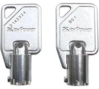 KeyPower 2 Keys for Nautilus Hyosung ATM Machine New Bezel & Cassette, Key Set Work with The Model 1000 1500 1800 2700 5000 Halo 2 Force