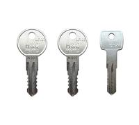 KeyPower N001-N250 & N001R-N250R PreCut Keys (2) for Thule Ski, Roof, Cargo Box, Carrier Racks and Crossbars, Select Your Key Number, Come with One Free D1251 LockCore Control Removal Key, Code:N186