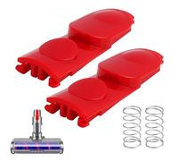 KeyQueen 2 Pcs Cleaner Head Clip Latch Tab Button for Dyson V7 V8 V10 V11 V15 Vacuum Cleaner Extension Wand Clip Button Electric Drive Replacement Parts with Spring Accessories