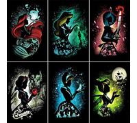 KEYRANKE 6 Pack Diamond Art Kits Adults, Diamond Painting Kits, Cross Stitch Full Drill Shiny Diamond Embroidery Pictures Arts Craft for Christ-mas Gift 12X16inch