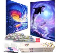 KEYRANKE Diamond Art for Kids 5d Diamond Painting Kits Crystal Craft Kits Boy Girl UK DIY Full Drill Picture, with Premium Upgrade Gift Box as Christ-mas Gift
