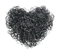 KEYRI 3000 Pcs Mini Rubber Bands Braids Ponytail Hair for Kids Tiny Hair Bands for Girl Black Small Elastic Hair Rubber Bands Small Hair For Braiding Soft Ties Bands (Black)