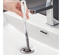 KEYRI 3Pcs Sink Cleaning Brush Flexible Drain Brush Waterpipe Drain Dredge Tool Cleaning Tube Brush Overflow Cleaner Pipe Dredging Sink Unblocker Tool Hair Catcher Brush Bath Plug Sewer Hair Cleaner