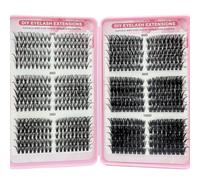 KEYRI 540 Pieces Individual Eyelashes 30-100D Cluster Lashes Kit