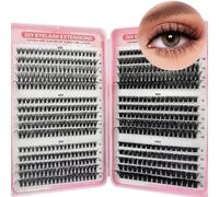 KEYRI 580 Pieces Individual Eyelashes 30-40-50-60-80-100D Cluster Lashes Kit DIY Eye Lashes Fluffy Russian Eyelashes Extensions Curly Durable Eyelash Clusters for Girls and Women (8-16mm Mix)