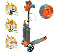 Keyriders 3-Wheel Kids Scooter with Water Blaster - Height Adjustable, Lightweight, 4 Jet Streams Launch up to 5m, Anti-Slip Foot Plate & Rear Brake - Safe Outdoor Ride-On Toy for Kids Ages 3+