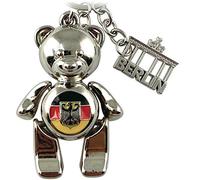 Keyring A Berlin Souvenirs Gift Keepsake Metal Key Chain for Germany Gift for Couples Suitable for Bags, Backpacks, Car Keys Metal, silver