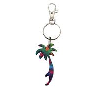 Keyring Bottle Opener Palm Tree Made with Tin Alloy by JOE COOL