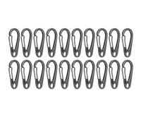 Keyring Clip 200pcs Lobster Clasp Buckle Keychian Mini Carabiners Outdoor Camping Hiking Buckles Alloy Spring Snap Hook Key Holder(Gray)