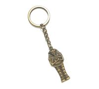 KEYRING - Egyptian - Antique Bronze Plated. Split Ring. Key Ring. Gothic, Emo, Vintage, Retro, Egypt. Pharoah God