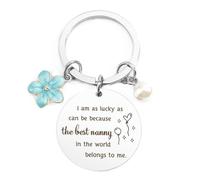 Keyring Nanny Mothers Day Gifts Grandma Gifts Nanny Gifts from Grandchildren Nanny Birthday Gifts Mothers Day Gifts for Nan Nana Granny Nanna Nannie Gran Gifts for Birthday Mother's Day Christmas