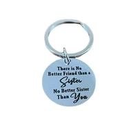 Keyring No better friend than a Sister. Great gift for your Sister to show her you love her, and this will be with her with the keys so will be a daily reminder.