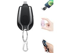 Keyring Power Bank, Mini Power Emergency Pod, 1500mAh Key Chain Power Bank, Portable Keychain Battery Charger Pack for Type-c, Ultra-Compact Fast Charging Key Ring Cell Phone Charger