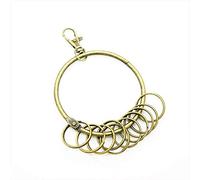 Keyring Retro Lobster Hook Keyring Loose Leaf Rings Keyring Bronze Tone Adorable Quality and PracticalUseful and Attractive