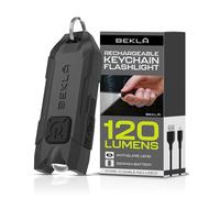 Keyring Torch: Rechargeable USB LED Flashlight - 120 Lumen Extra Bright, Mini Portable Light for Handbags & EDC